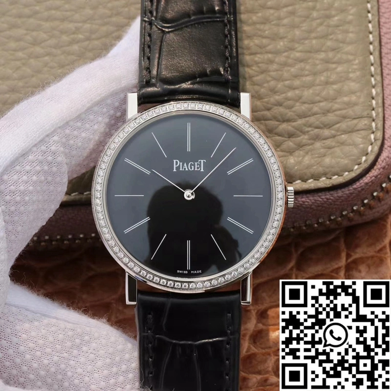 WrinkleFree Piaget Altiplano Mecanique P10584 G0A29113 MKS Factory White Gold Diamond Bezel 2296