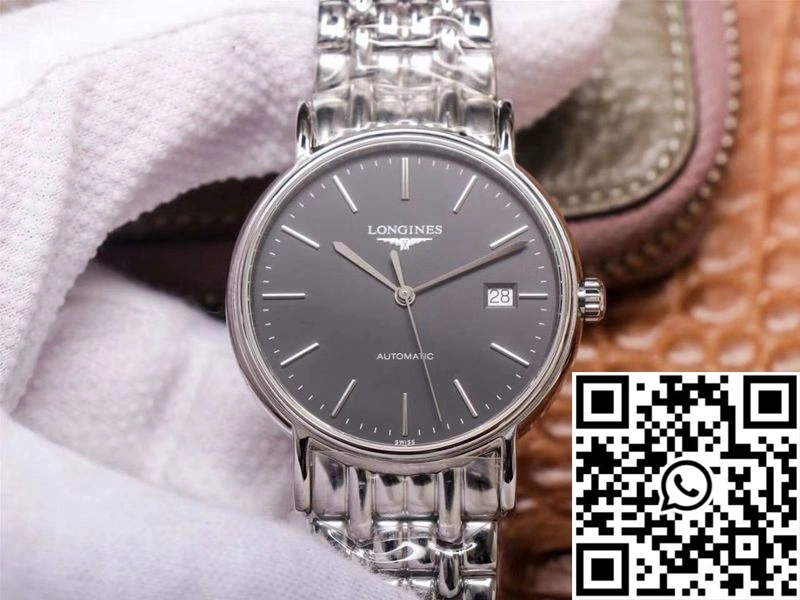 RM Factory Longines Presence L4.921.4.52.6 Stainless Steel Black Dial Stylish 2153