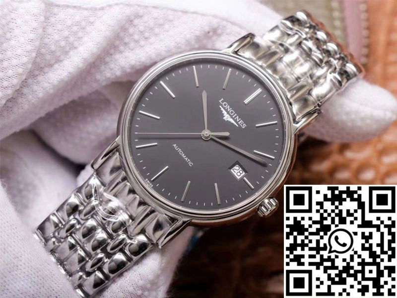 RM Factory Longines Presence L4.921.4.52.6 Stainless Steel Black Dial Stylish 2153
