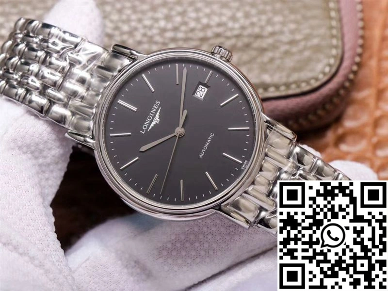 RM Factory Longines Presence L4.921.4.52.6 Stainless Steel Black Dial Stylish 2153