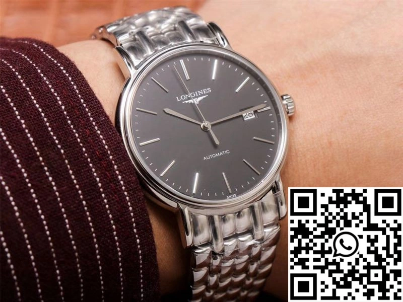 RM Factory Longines Presence L4.921.4.52.6 Stainless Steel Black Dial Stylish 2153
