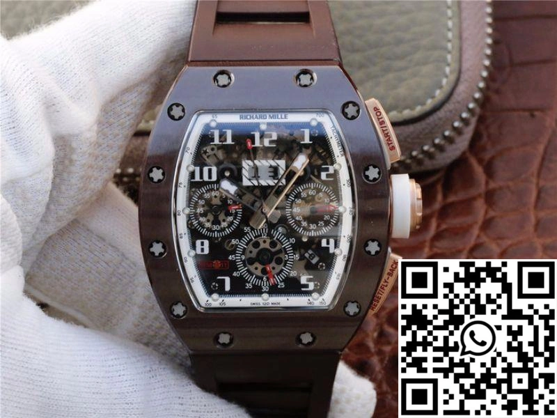 Richard Mille Chronograph RM011 KV Factory Brown Crystal Dial EasyMatch 2315