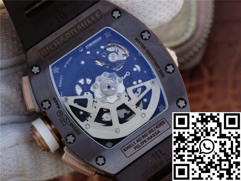 Richard Mille Chronograph RM011 KV Factory Brown Crystal Dial EasyMatch 2315