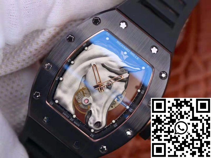 SmartChoice Richard Mille Polo Club Saint Tropez RM52-02 KV Factory White Horse Head Skeleton Dial 2394