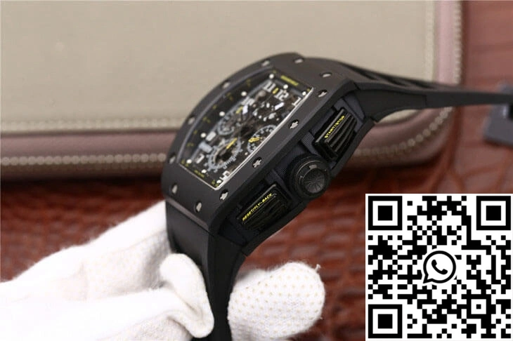Richard Mille RM-011 KV Factory Carbon Fiber Black Strap FreshLook 2324