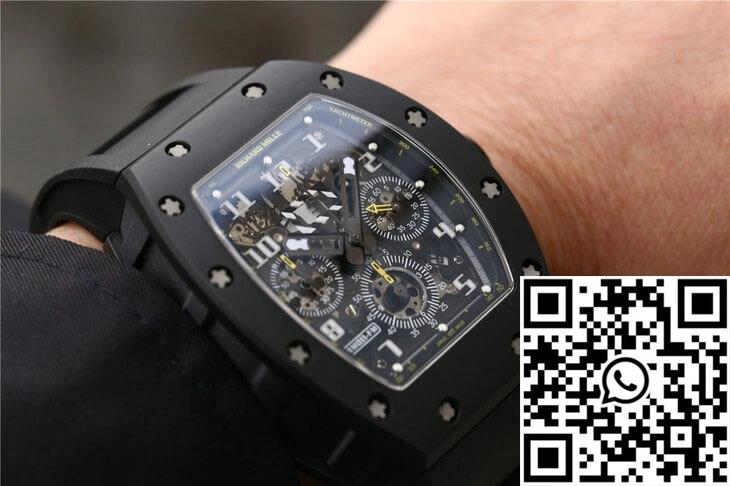 Richard Mille RM-011 KV Factory Carbon Fiber Black Strap FreshLook 2324