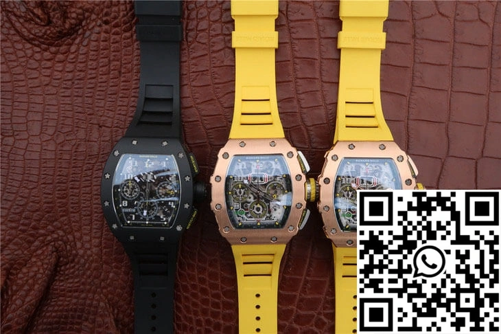 Richard Mille RM-011 KV Factory Carbon Fiber Black Strap FreshLook 2324