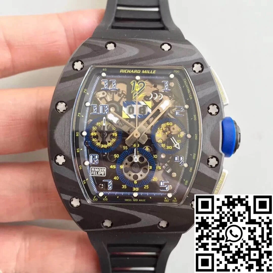 Richard Mille RM-011 KV Factory Carbon Fiber Case Lightweight 2329