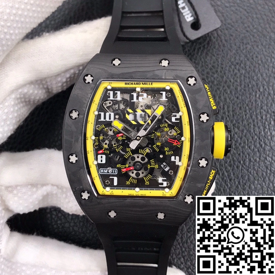 Richard Mille RM-011 KV Factory Forged Carbon Black Strap TechFriendly 2322