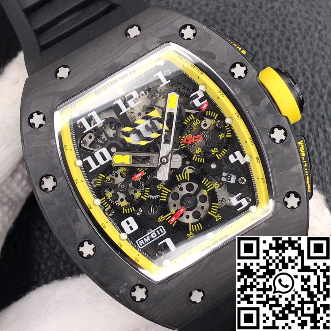 Richard Mille RM-011 KV Factory Forged Carbon Black Strap TechFriendly 2322