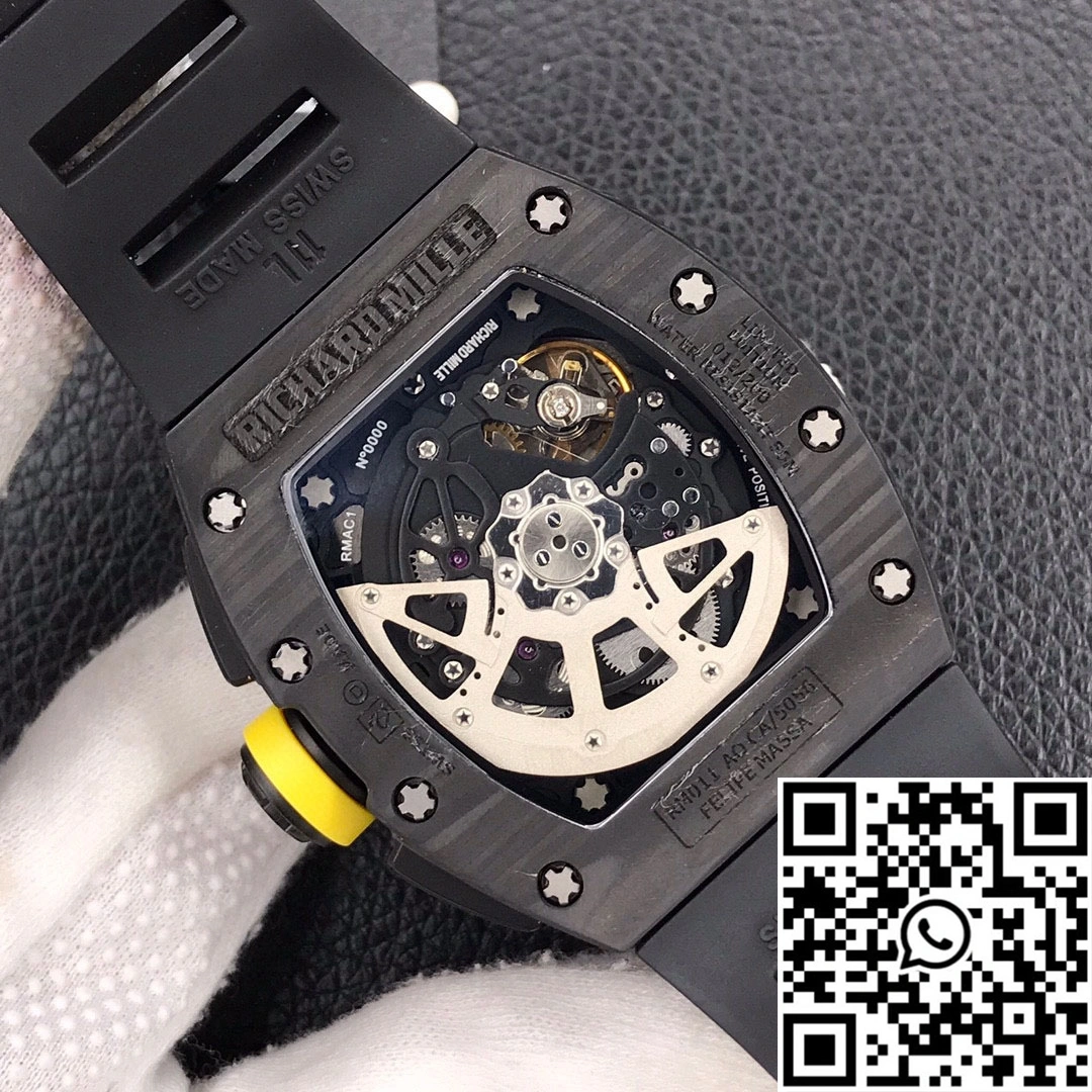 Richard Mille RM-011 KV Factory Forged Carbon Black Strap TechFriendly 2322