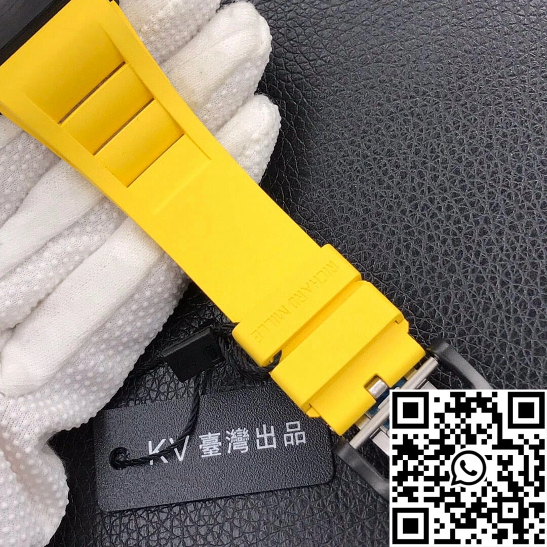 Richard Mille RM-011 KV Factory Forged Carbon Yellow Strap Flexible 2310