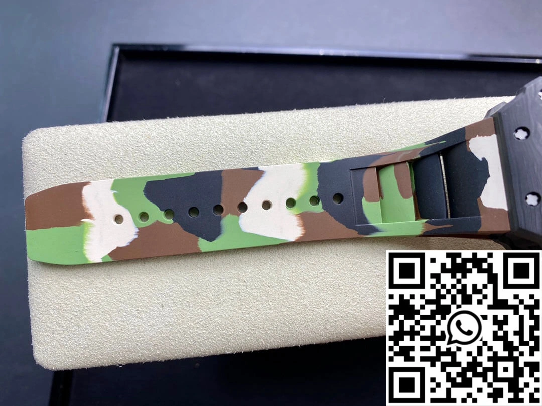 Richard Mille RM-011 KV Factory V2 Carbon Fiber Camo Rubber Strap Sporty 2314