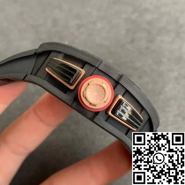 Reliable Richard Mille RM-011 KV Factory V2 Forged Carbon Black Case 2306