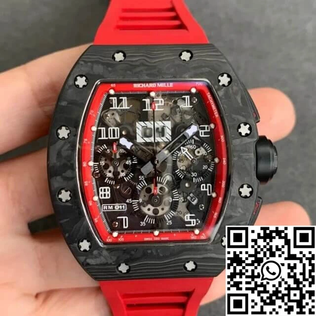 Richard Mille RM-011 KV Factory V2 Forged Carbon Case Rubber Strap ModernLook 2326