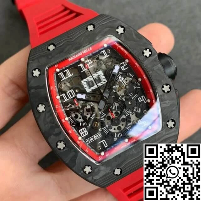 Richard Mille RM-011 KV Factory V2 Forged Carbon Case Rubber Strap ModernLook 2326