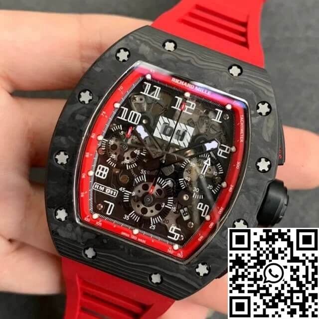 Richard Mille RM-011 KV Factory V2 Forged Carbon Case Rubber Strap ModernLook 2326