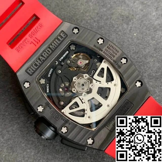 Richard Mille RM-011 KV Factory V2 Forged Carbon Case Rubber Strap ModernLook 2326