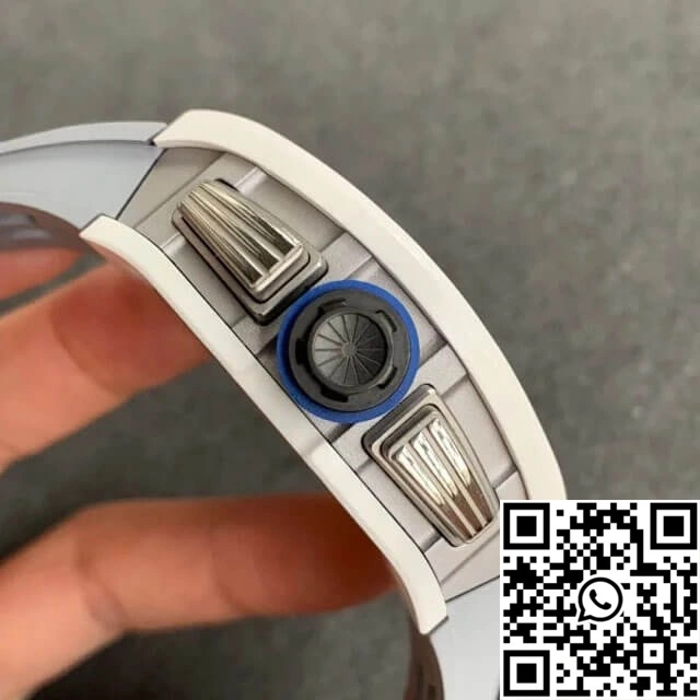 Attractive Richard Mille RM-011 KV Factory White Ceramic Case 2309