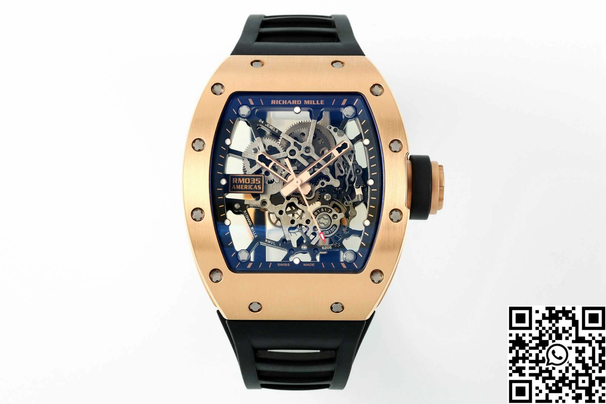 SportInspired Richard Mille RM-035 Sonic Factory Gold Case Black Band 2360