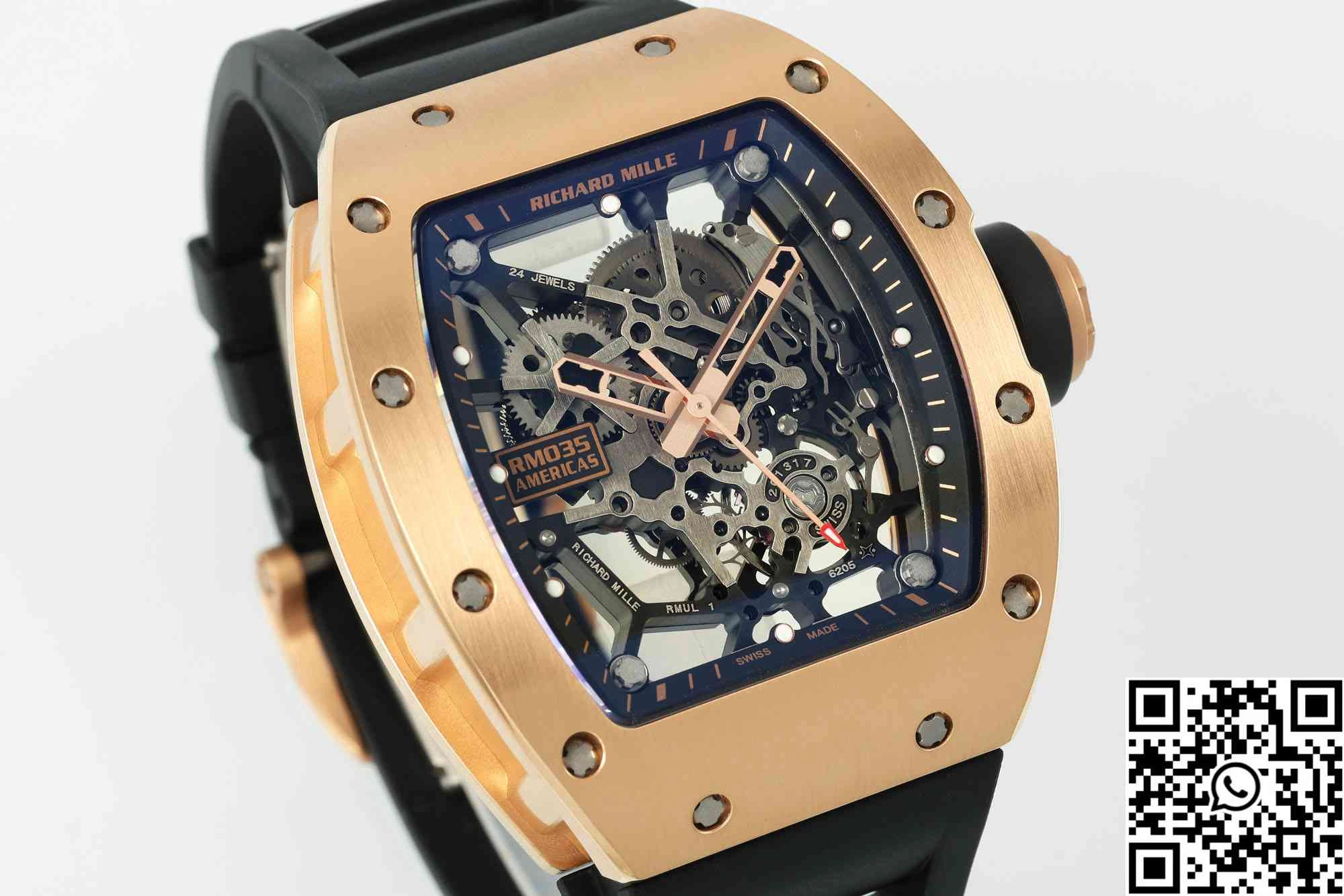 SportInspired Richard Mille RM-035 Sonic Factory Gold Case Black Band 2360