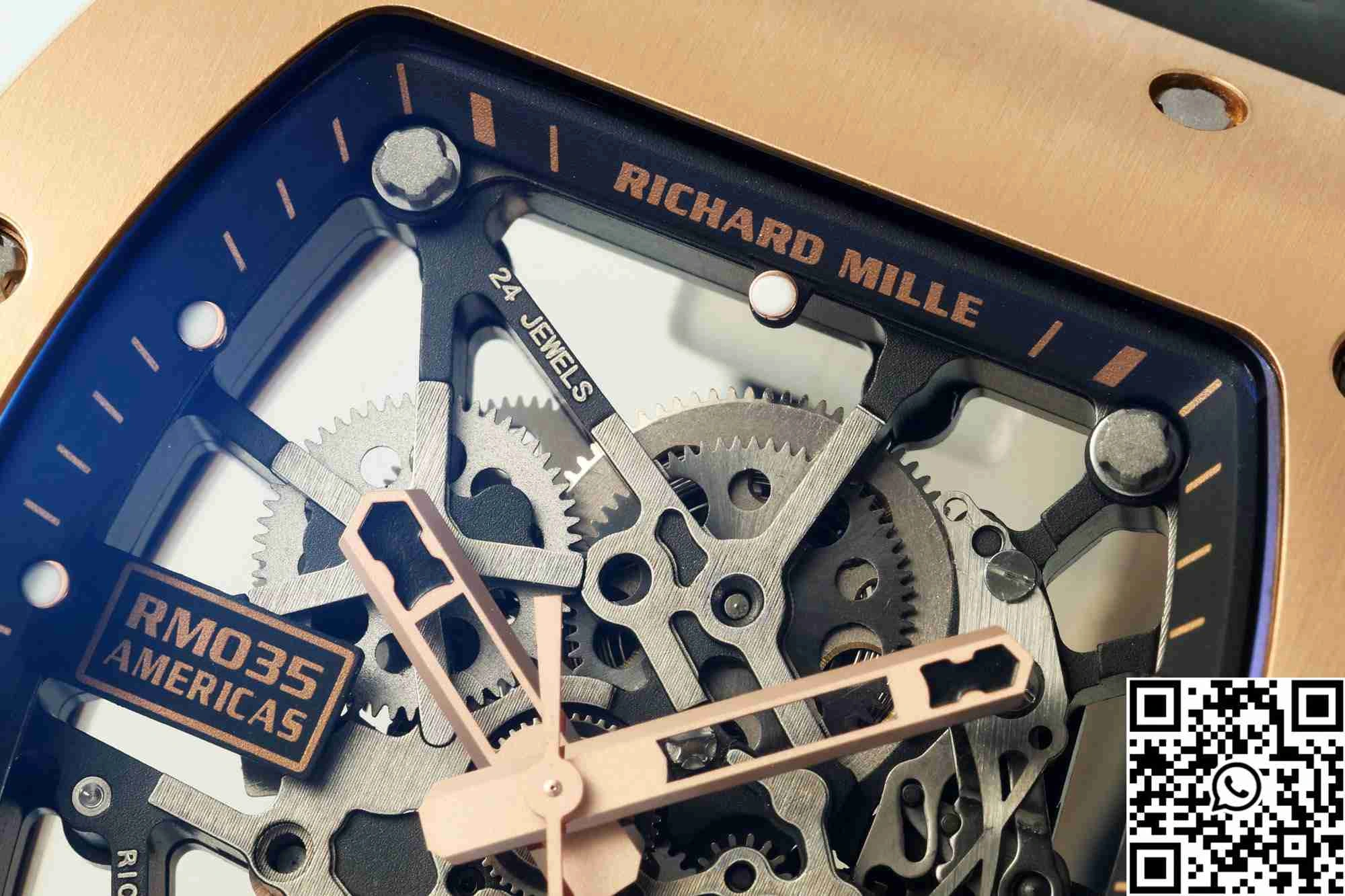 SportInspired Richard Mille RM-035 Sonic Factory Gold Case Black Band 2360