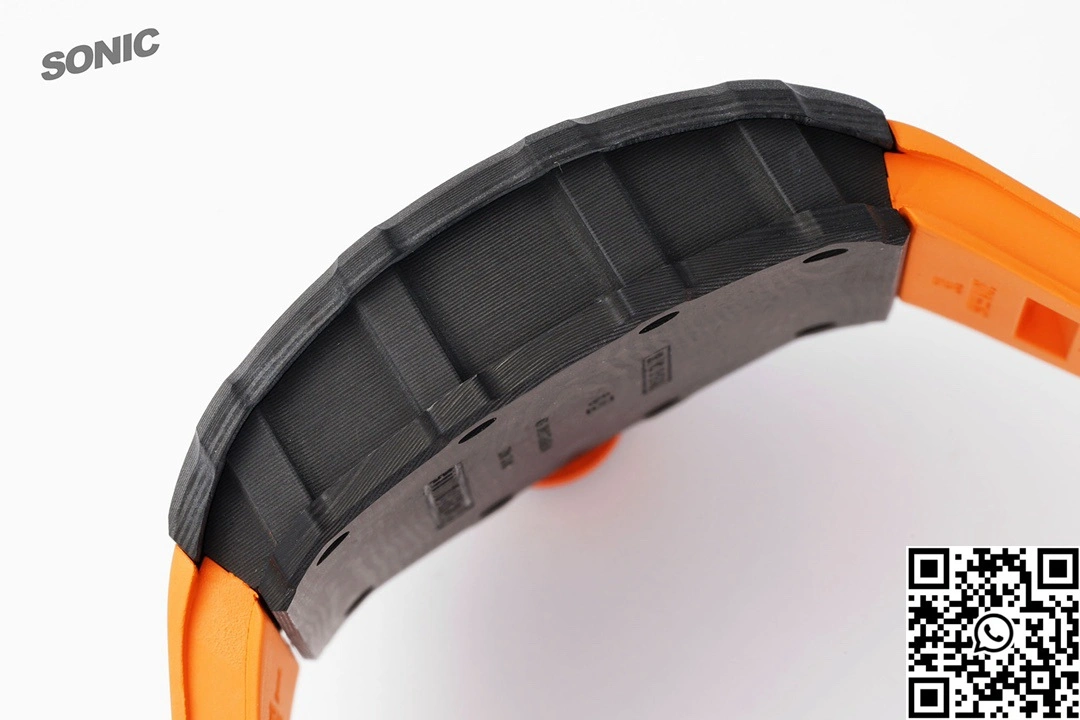 Richard Mille RM-035 Sonic Factory NTPT Carbon Fiber Black Case Orange Band ModernLook 2373