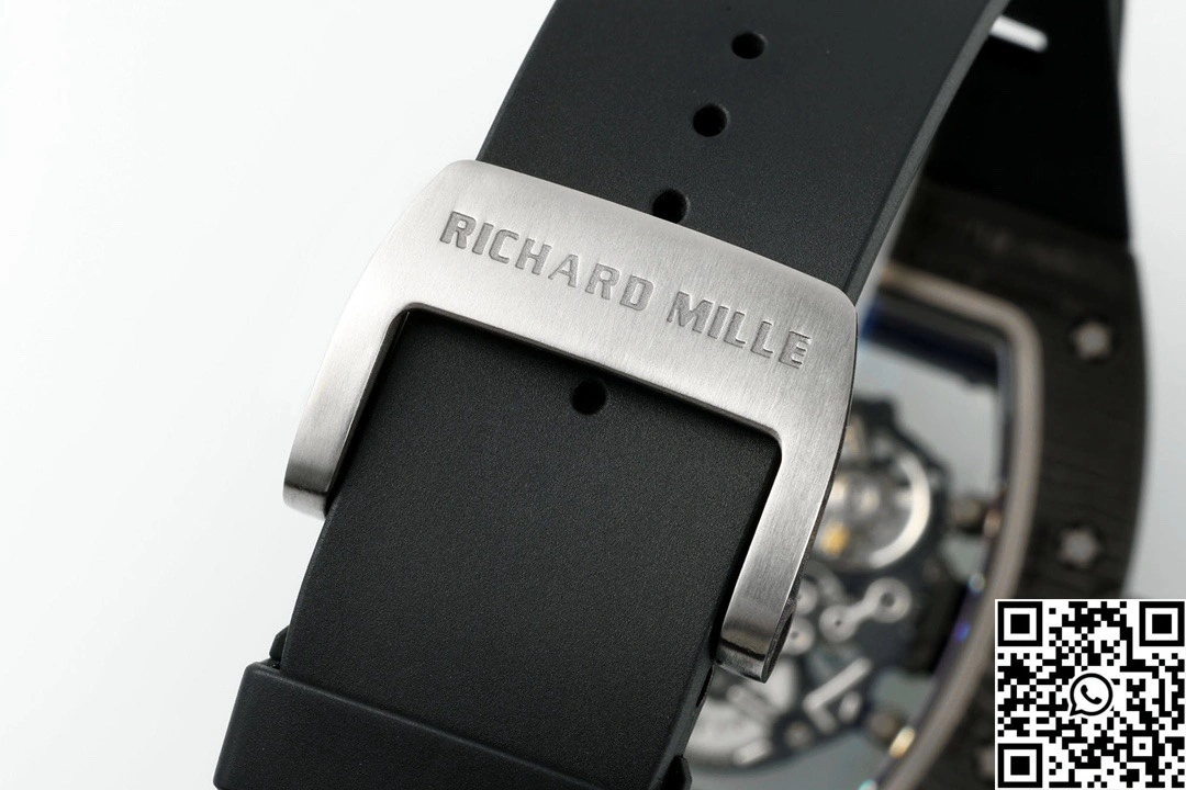 Elegant Richard Mille RM-055 APS Factory NTPT Carbon Fiber Black Case Black Band Black Rehault 2415