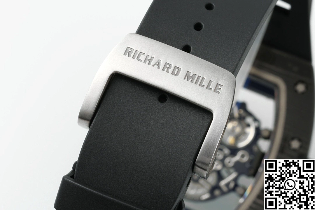 Richard Mille RM-055 APS Factory NTPT Carbon Fiber Black Case Black Band Rose Gold Rehault Compact 2448