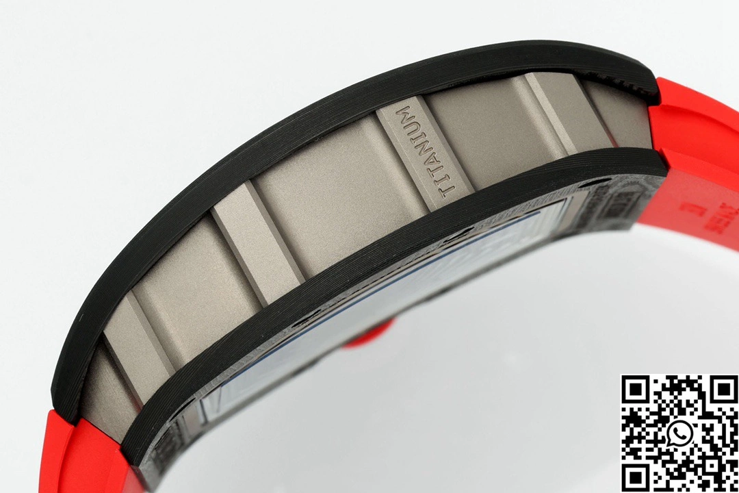Richard Mille RM-055 APS Factory NTPT Carbon Fiber Black Case Red Band GoodFit 2412