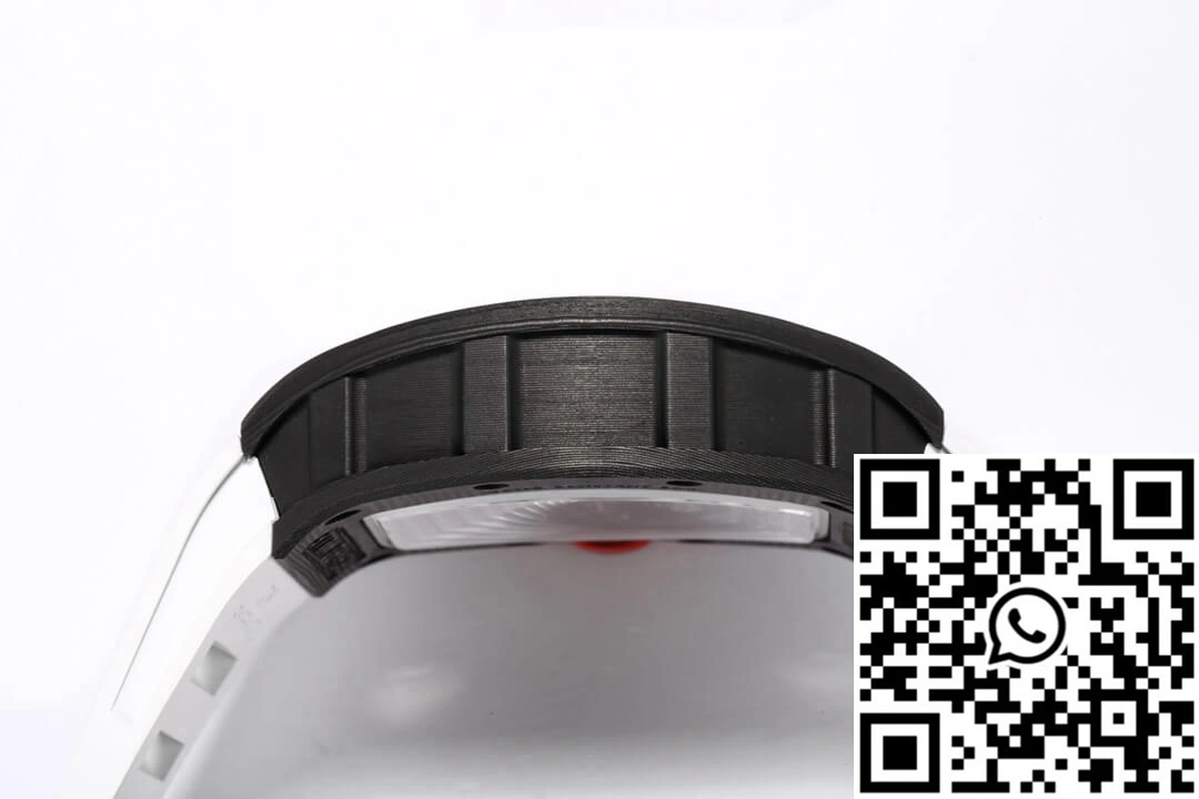 Unique Richard Mille RM-055 BBR Factory Carbon Fiber White Strap 2418