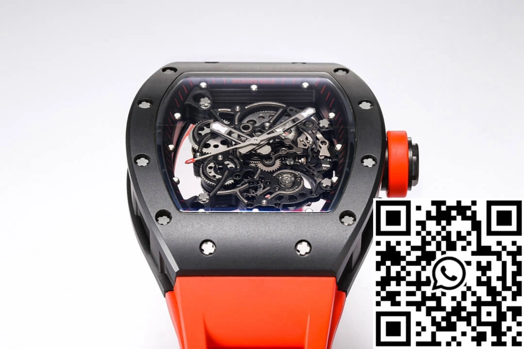 Richard Mille RM-055 BBR Factory Ceramic Case Red Strap Contemporary 2404