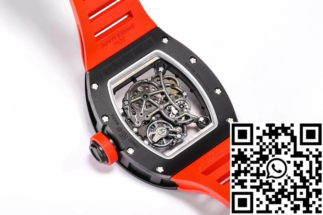 Richard Mille RM-055 BBR Factory Ceramic Case Red Strap Contemporary 2404