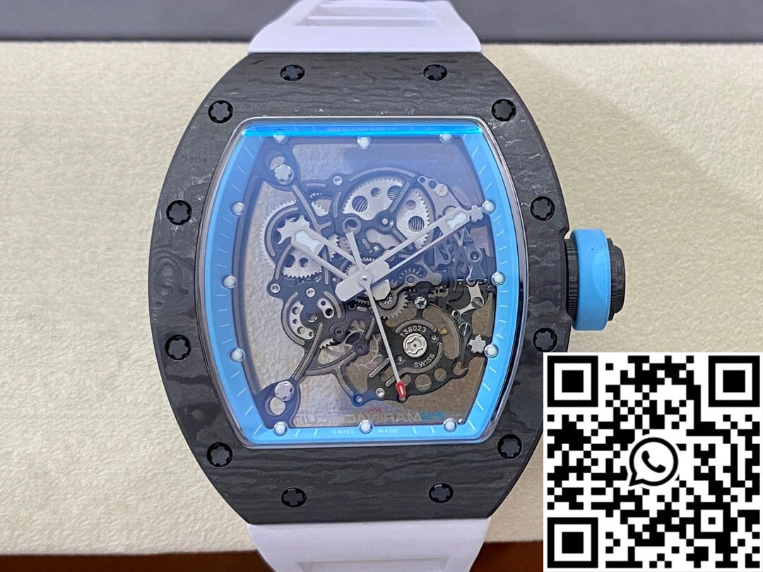 RelaxedFit Richard Mille RM-055 BBR Factory Rubber Strap 2400