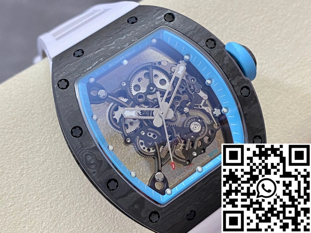 RelaxedFit Richard Mille RM-055 BBR Factory Rubber Strap 2400