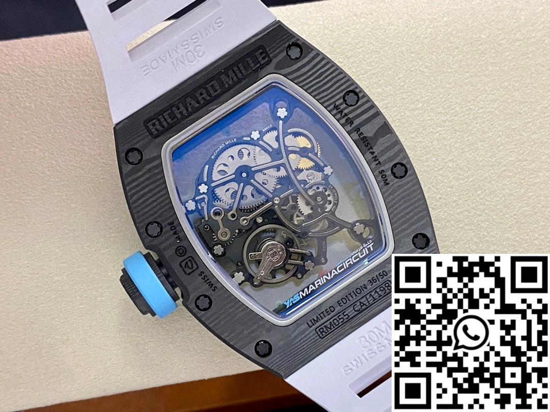 RelaxedFit Richard Mille RM-055 BBR Factory Rubber Strap 2400