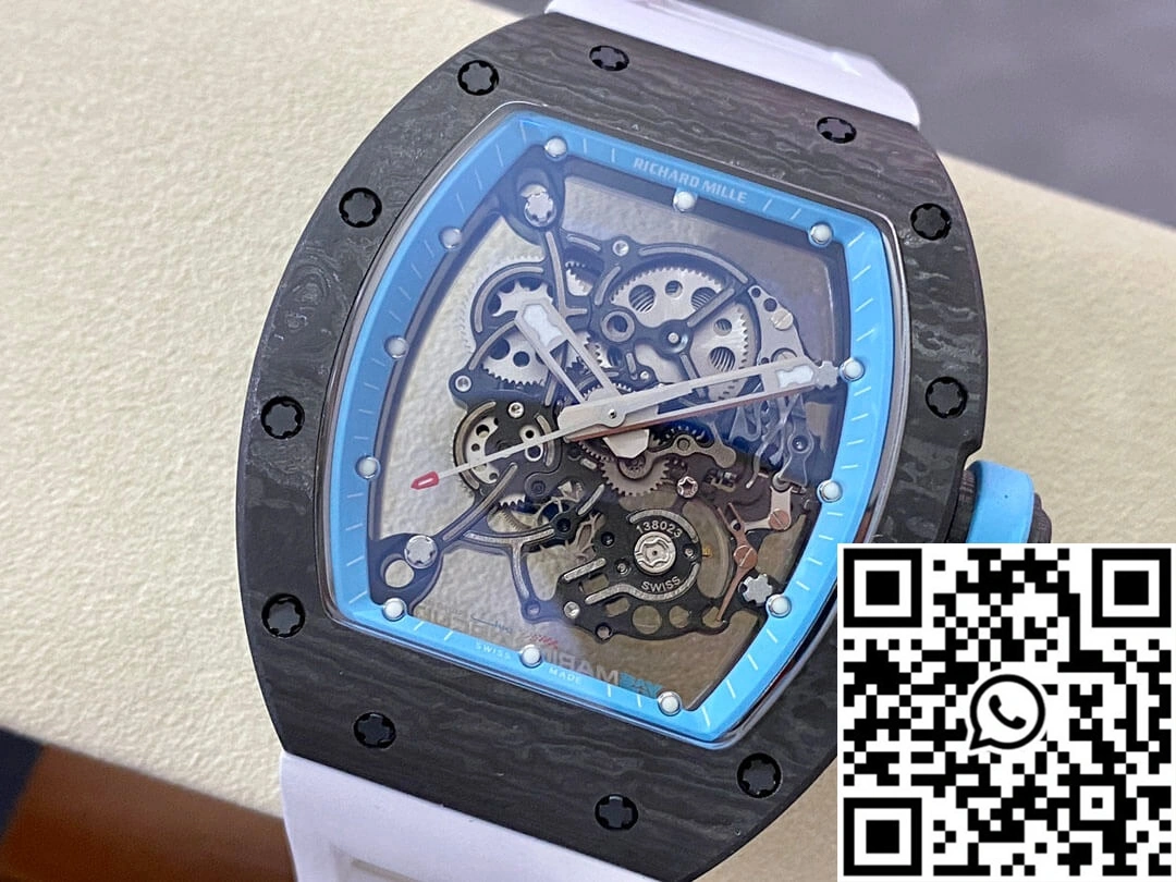 RelaxedFit Richard Mille RM-055 BBR Factory Rubber Strap 2400
