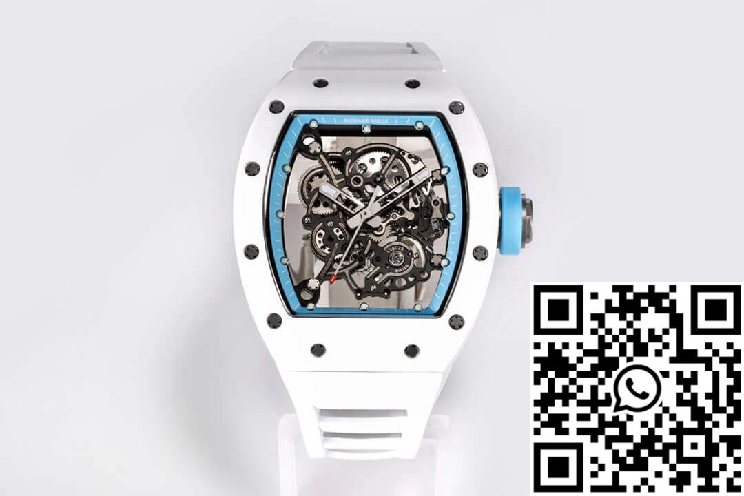 WellDesigned Richard Mille RM-055 BBR Factory White Ceramic Case 2411
