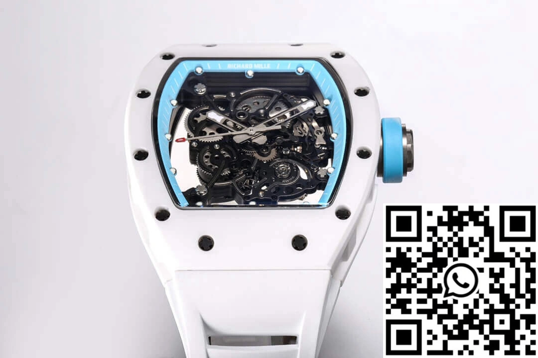 WellDesigned Richard Mille RM-055 BBR Factory White Ceramic Case 2411