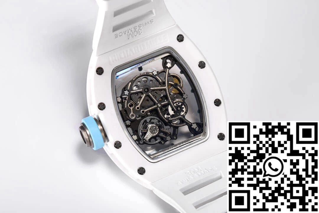 WellDesigned Richard Mille RM-055 BBR Factory White Ceramic Case 2411