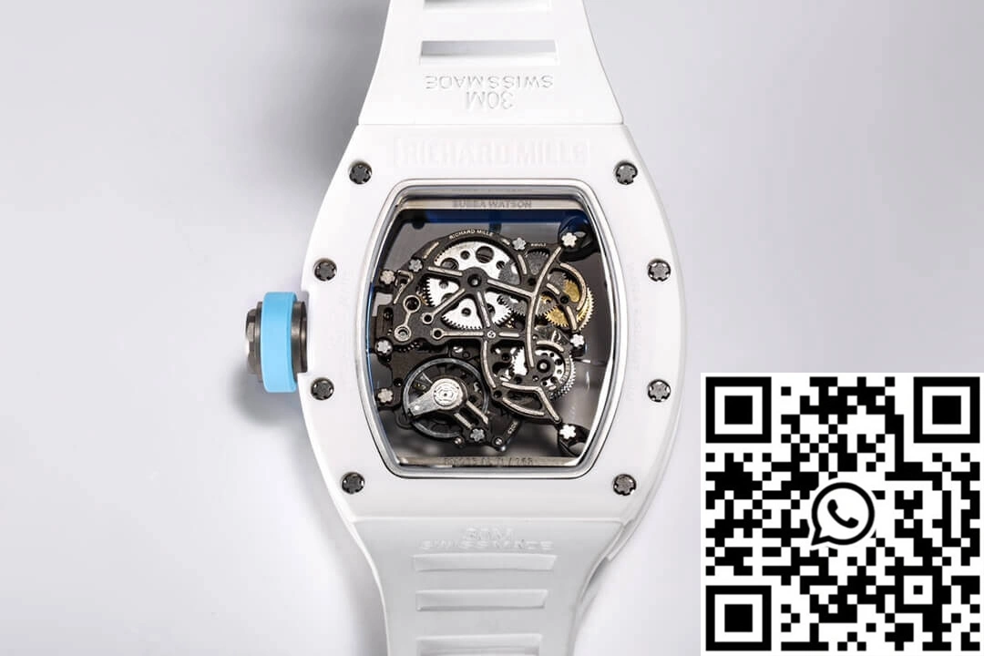 WellDesigned Richard Mille RM-055 BBR Factory White Ceramic Case 2411