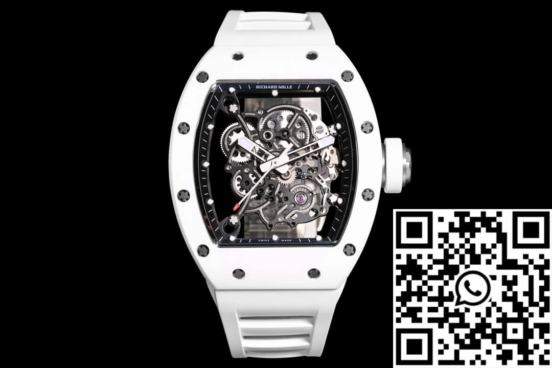 Colorful Richard Mille RM-055 BBR Factory White Ceramic 2424