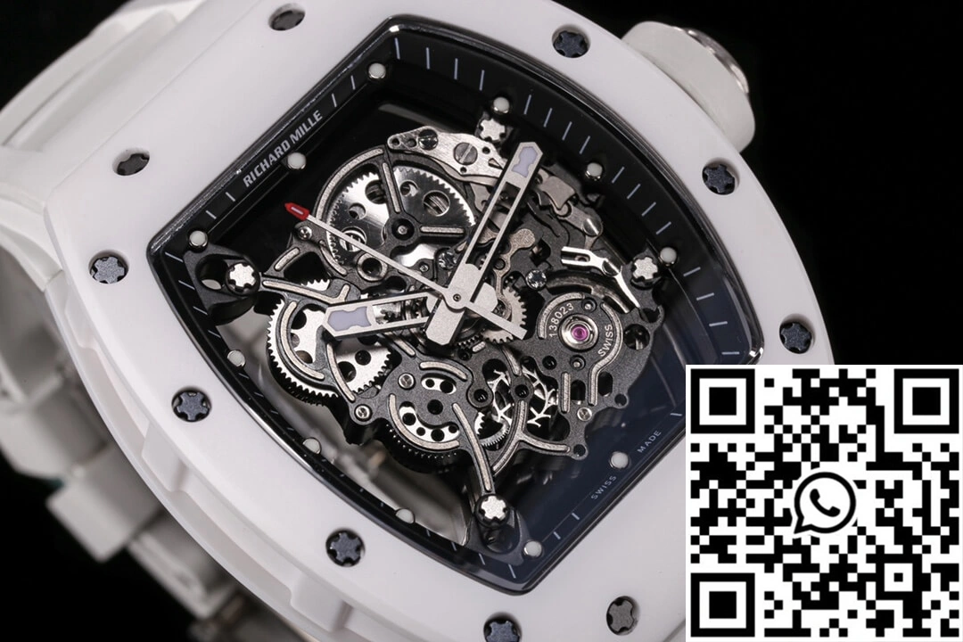 Colorful Richard Mille RM-055 BBR Factory White Ceramic 2424