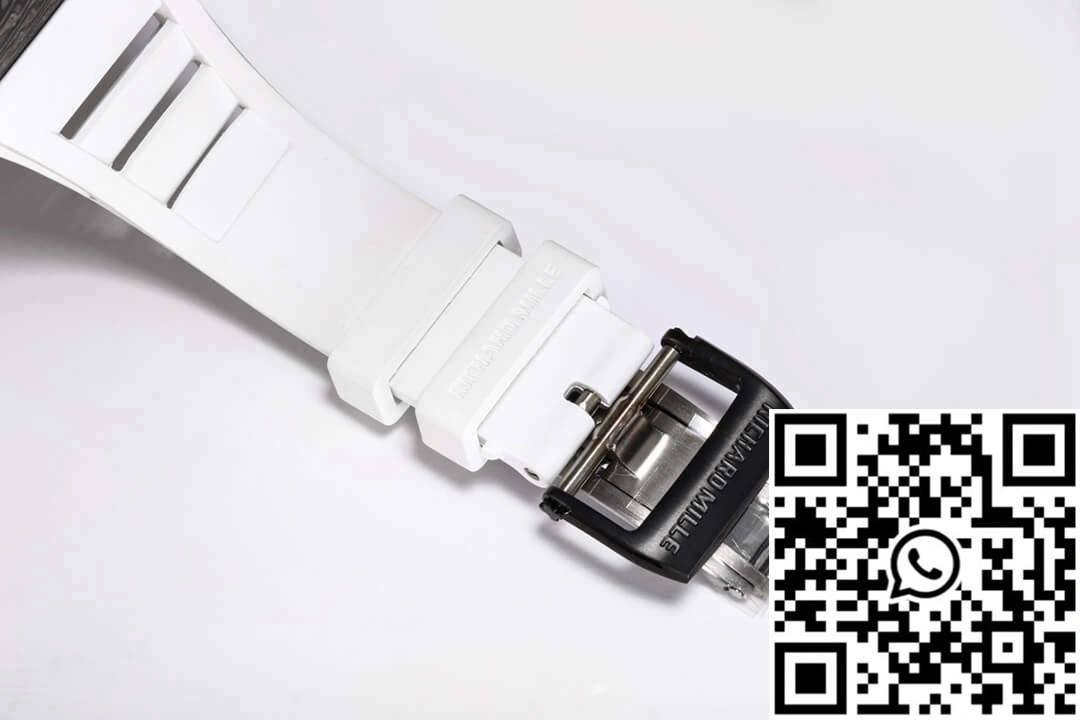 Richard Mille RM-055 BBR Factory White Rubber Strap Original 2429