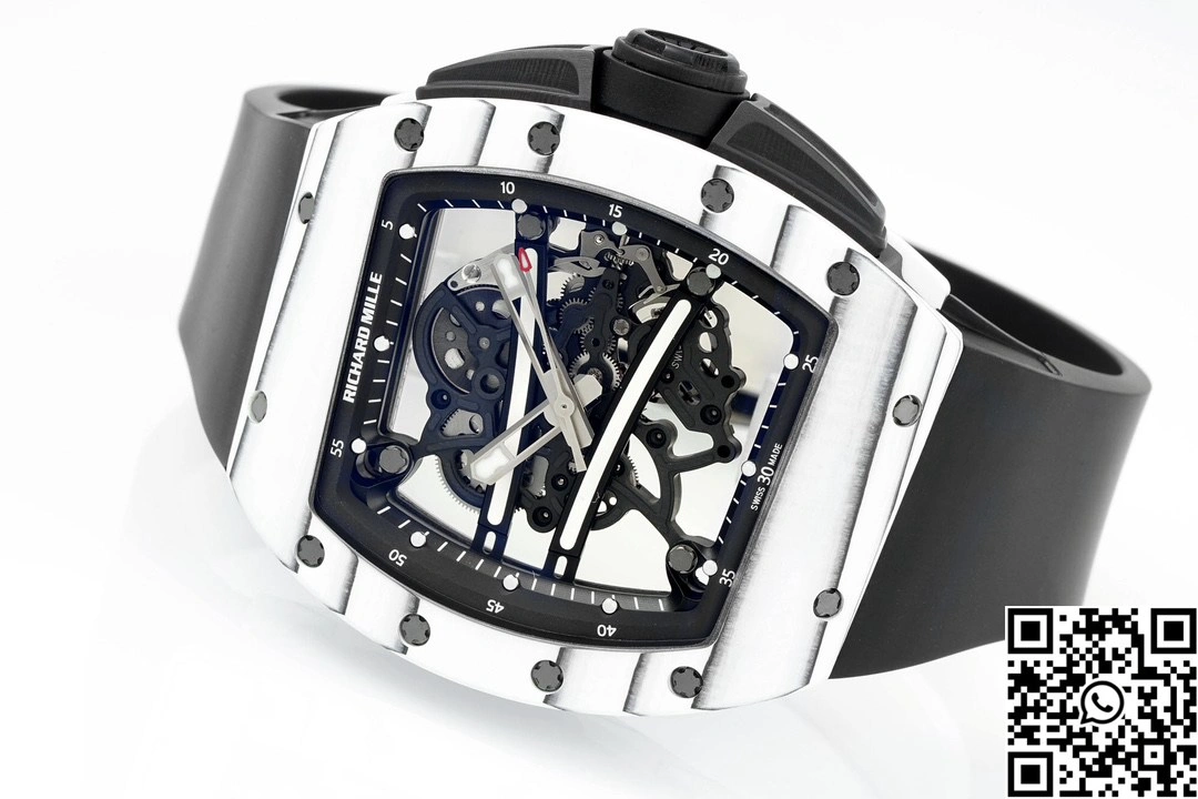 Richard Mille RM-061 ZF Factory NTPT Carbon Fiber White Case Black Band Cozy 2436