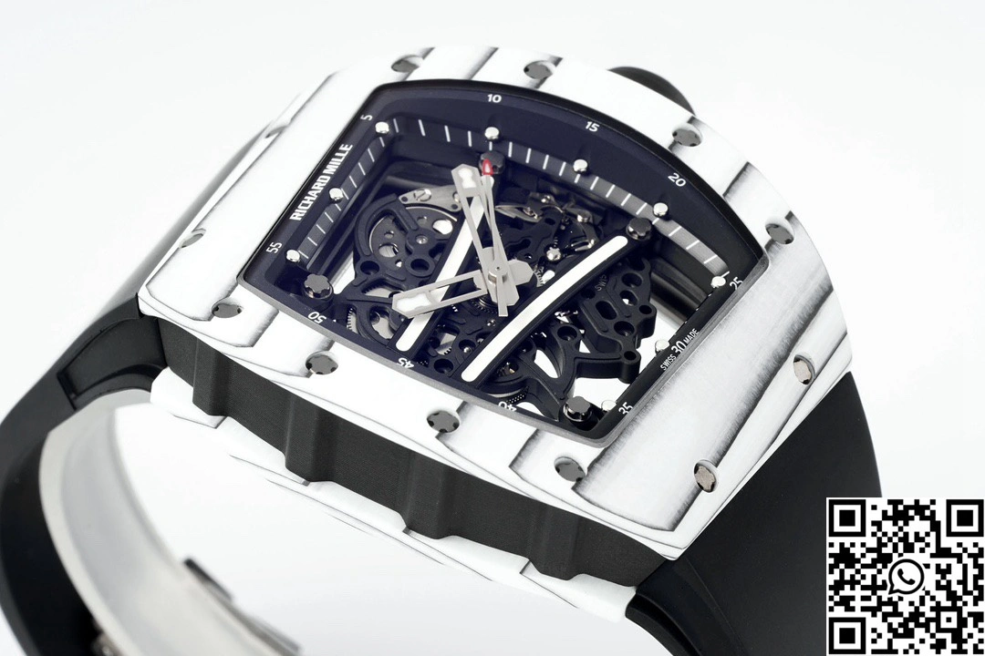 Richard Mille RM-061 ZF Factory NTPT Carbon Fiber White Case Black Band Cozy 2436