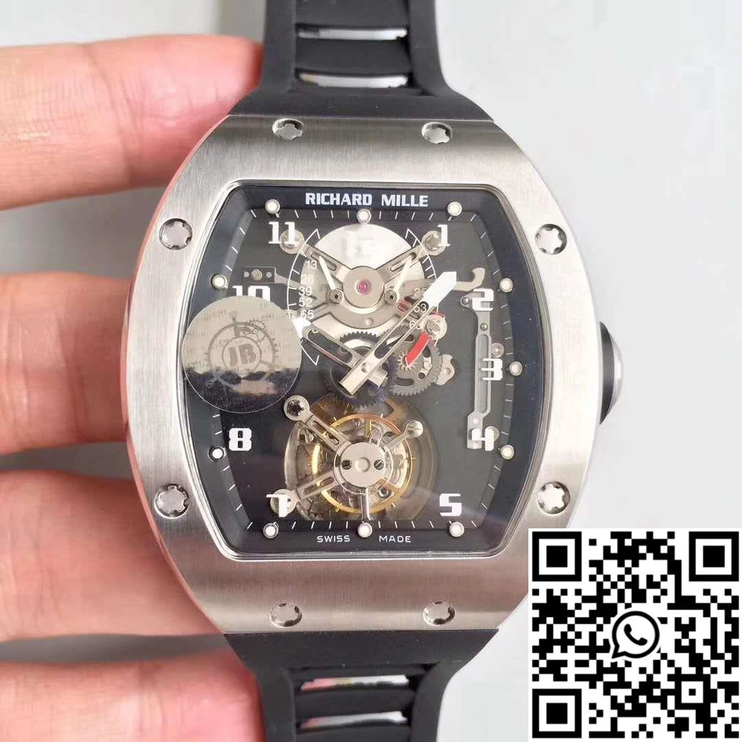 Effortless Richard Mille RM001 Tourbillon JB Factory Black Dial 2304
