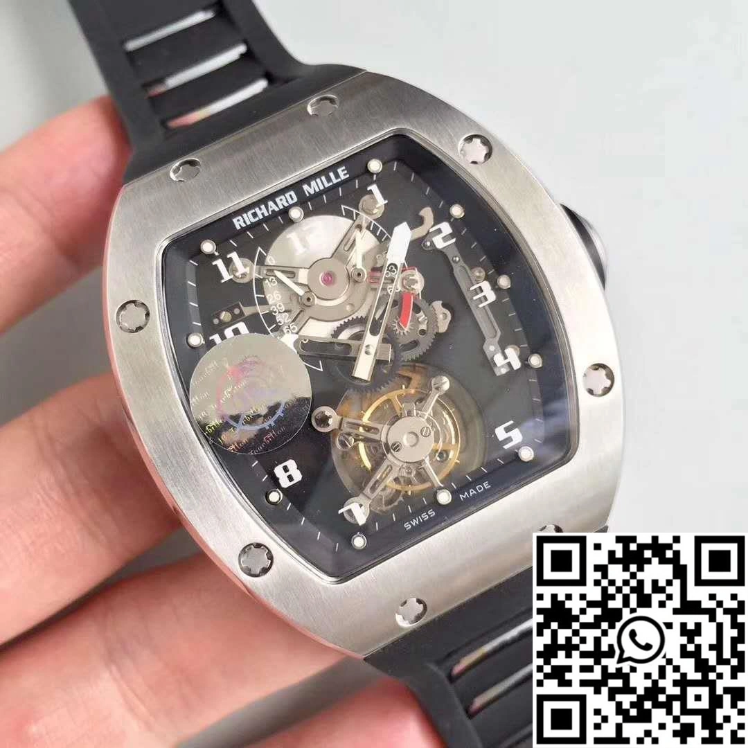 Effortless Richard Mille RM001 Tourbillon JB Factory Black Dial 2304