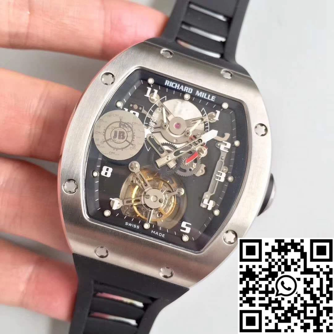Effortless Richard Mille RM001 Tourbillon JB Factory Black Dial 2304