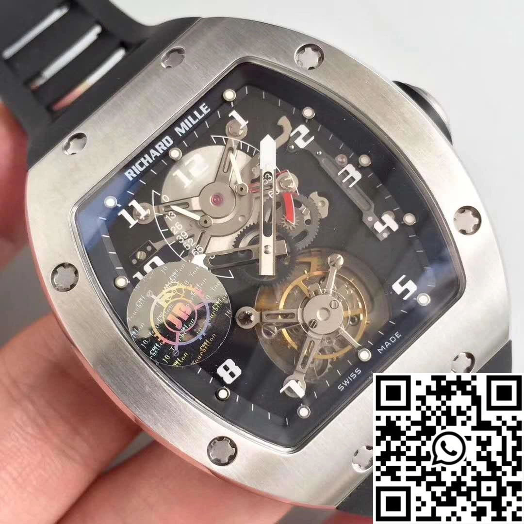 Effortless Richard Mille RM001 Tourbillon JB Factory Black Dial 2304